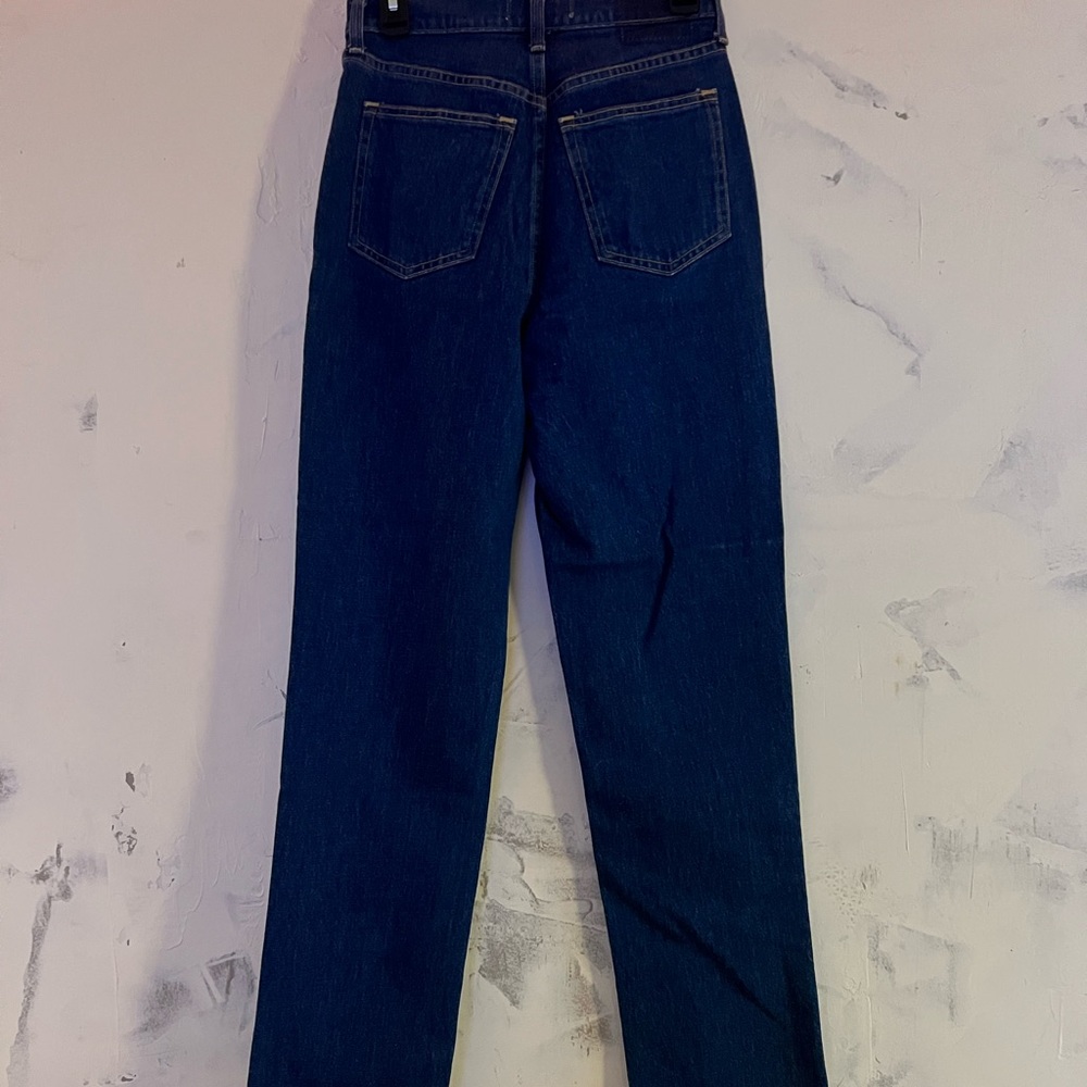 A&F Curve Love Ultra High Rise 90s Straight Jean - Dark Marble - Picture 3 of 4